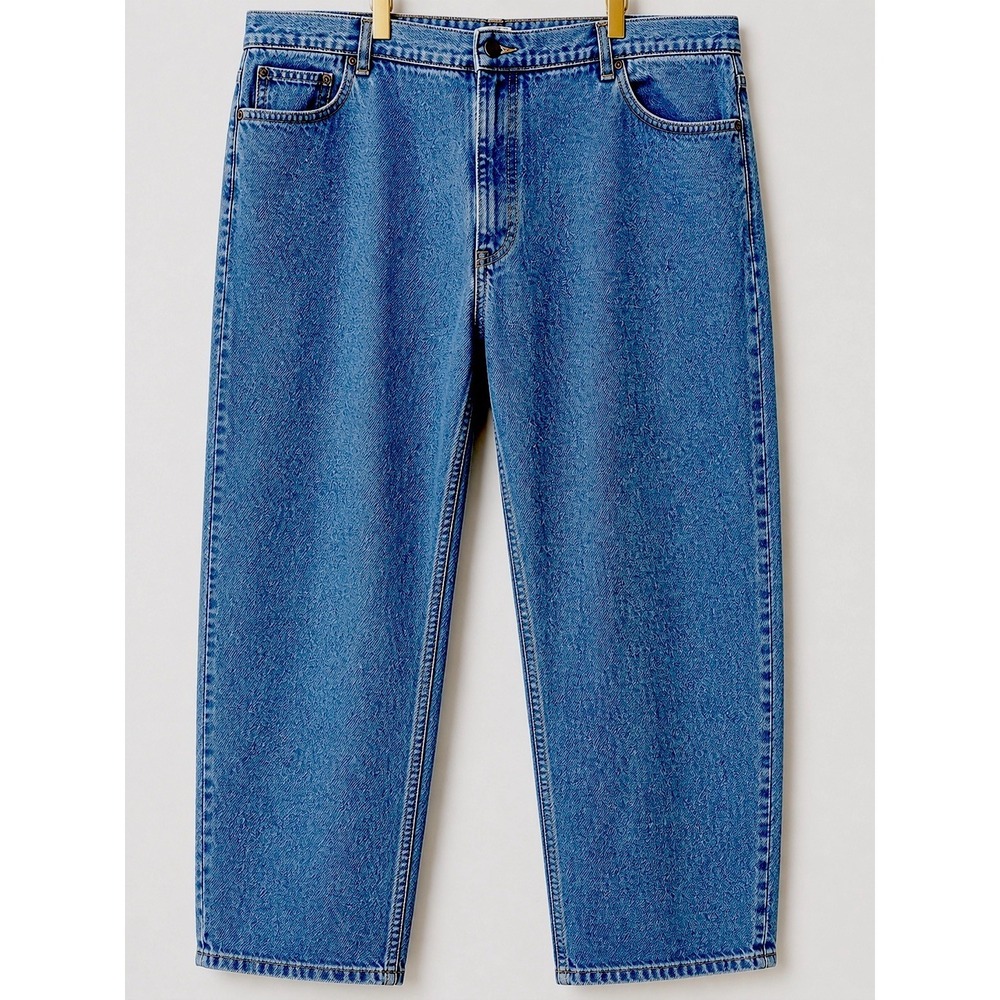 L.L. Bean Natural Fit Jeans 44x29 Men's Blue Denim Classic Straight Leg‎ Cotton - Picture 2 of 6